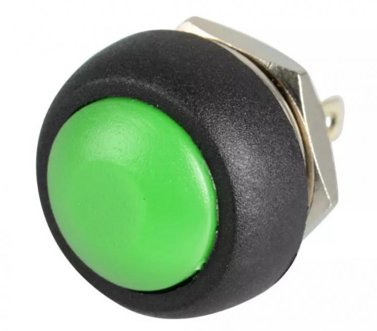 Кнопка натискна PBS-33B OFF-(ON) зелена