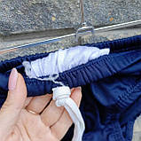 Плавки дитячі для хлопчика пляжні темно-сині однотонні з емблемою, фото 2