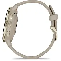 Смарт-годинник Garmin Venu 3S Soft Gold S. Steel Bezel w. French Gray Case and S. Band (010-02785-02), фото 6