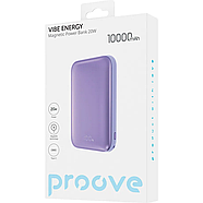 Зовнішній акумулятор повербанк з підтримкою MagSafe PROOVE Vibe Energy Power Bank 20W 10000mAh (фіолетовий), фото 5
