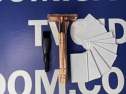 Безпечна бритва з 10 лезами DSR011 (рожева)