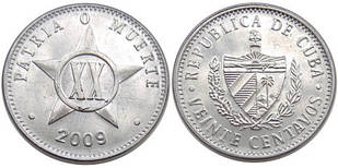 20 сентаво 2009 Куба