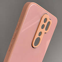 Чохол для Xiaomi Redmi Note 8 Pro скляний чохол із захистом для камери на сяомі редмі нот 8 про рожевий k9e, фото 4