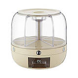 Диспенсер для круп, органайзер, що обертається, для зберігання сипучих продуктів, фото 3