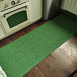 Килимок на метраж для Ванної Туалету Кухні Коридор Доріжка ширина 65 см Зелена трава Аквамат, фото 3