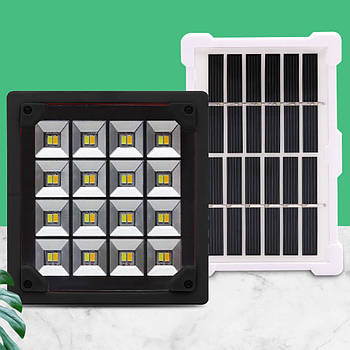 Портативна сонячна система з ліхтарем CL052 / Кемпінговий ліхтар із сонячною панеллю / Ліхтар повербанк