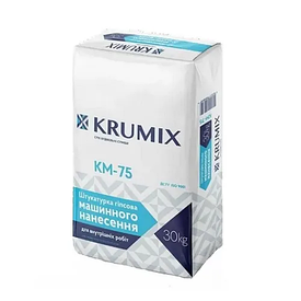 Штукатурка гіпсова машинного нанесення KM-75 KRUMIX 30 кг
