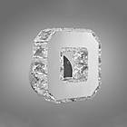 Світлодіодне бра LED 6 Вт кришталеве колір каркасу хром D-0714HR, фото 2