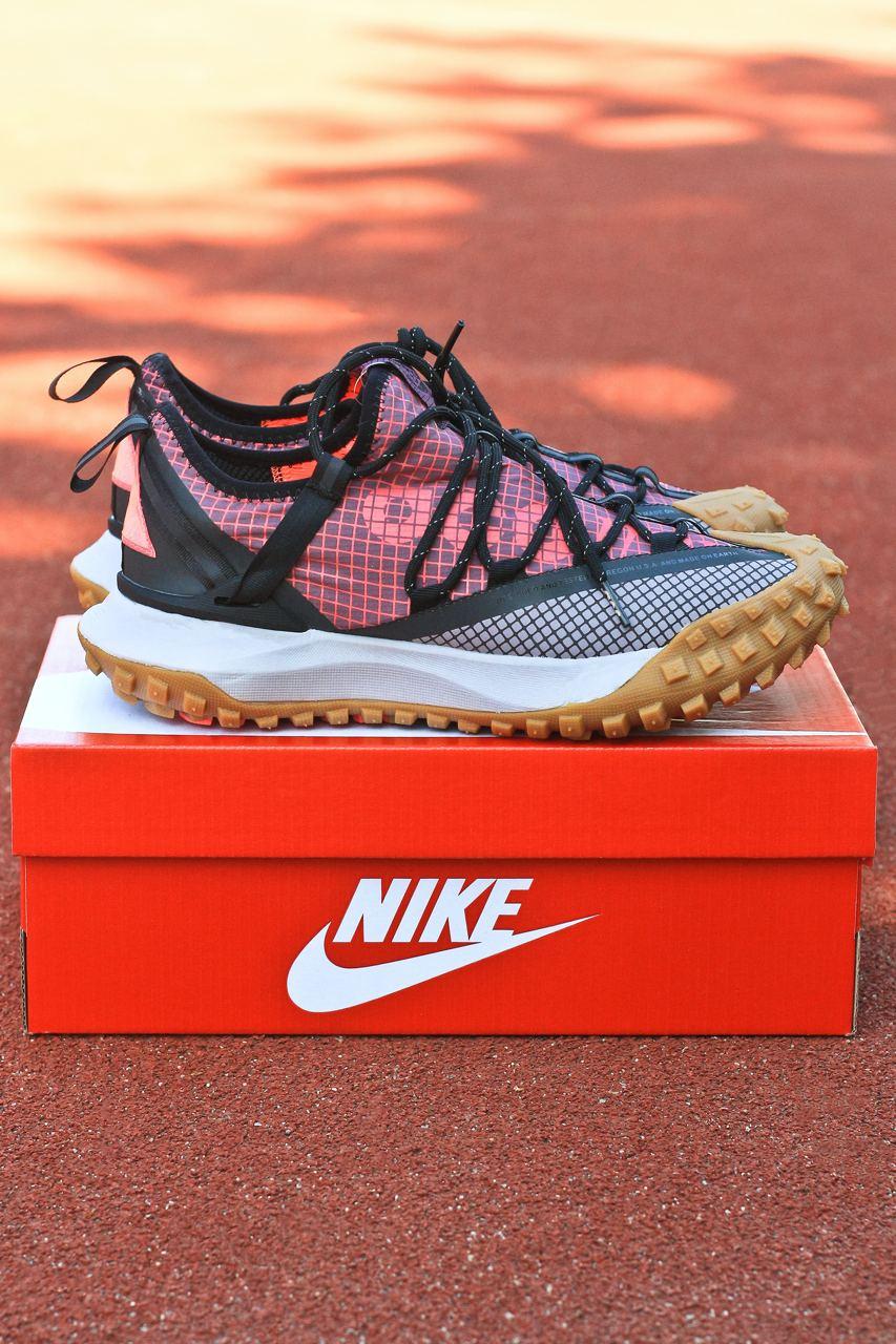 Кросівки чоловічі Nike ACG Mountain Fly Low Gore-Tex Red Black Взуття Найк Маунтін Флай червоні текстиль Гор-Текс демісезон