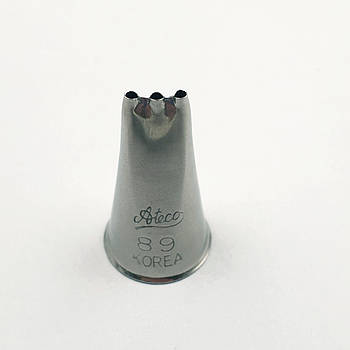 Кондитерська насадка Ateco No89 три отвори