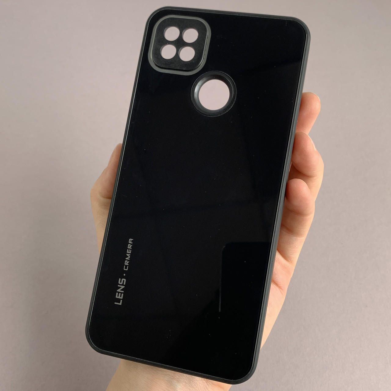 Чохол для Xiaomi Redmi 9C скляний чохол із захистом для камери на телефон сяомі редмі 9с чорний k9e