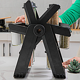 Спецівниця органайзер на підставці 18 скляних баночок Spice Rack Набір обертовий для спецій на кухню, фото 8