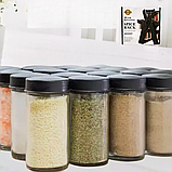 Спецівниця органайзер на підставці 18 скляних баночок Spice Rack Набір обертовий для спецій на кухню, фото 9