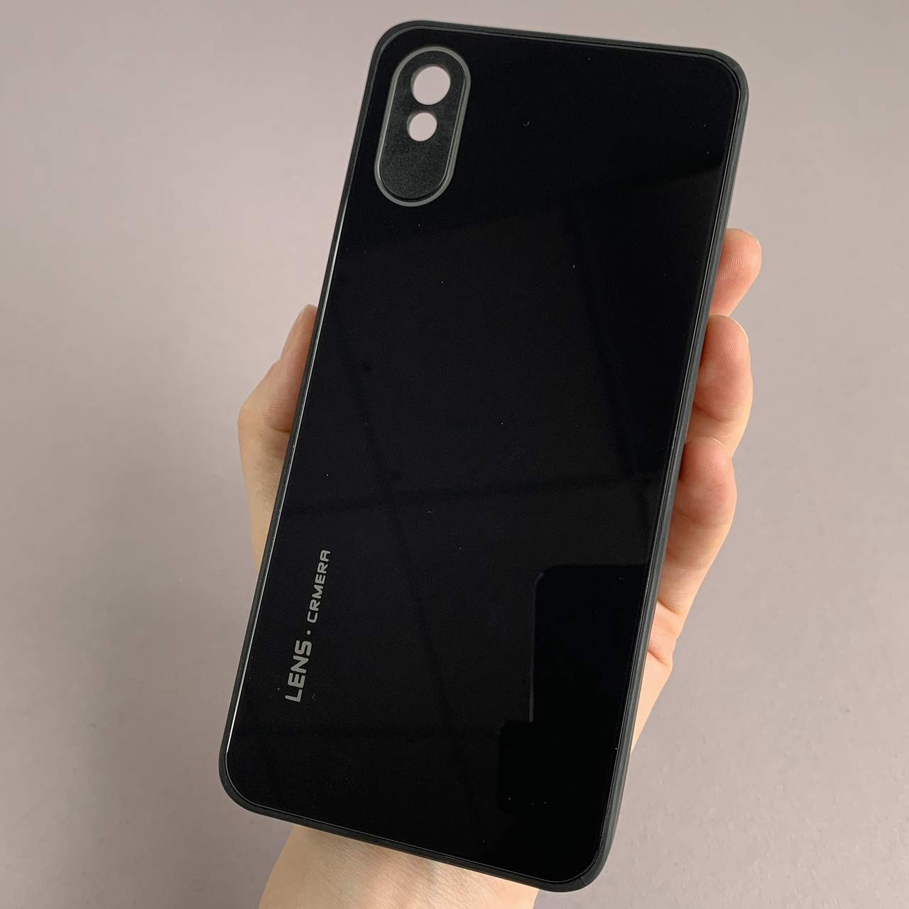 Чохол для Xiaomi Redmi 9A скляний чохол із захистом для камери на телефон сяомі редмі 9а чорний k9e