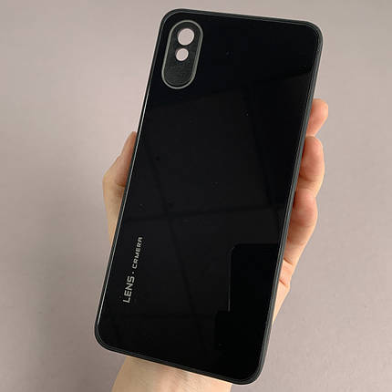 Чохол для Xiaomi Redmi 9A скляний чохол із захистом для камери на телефон сяомі редмі 9а чорний k9e, фото 1