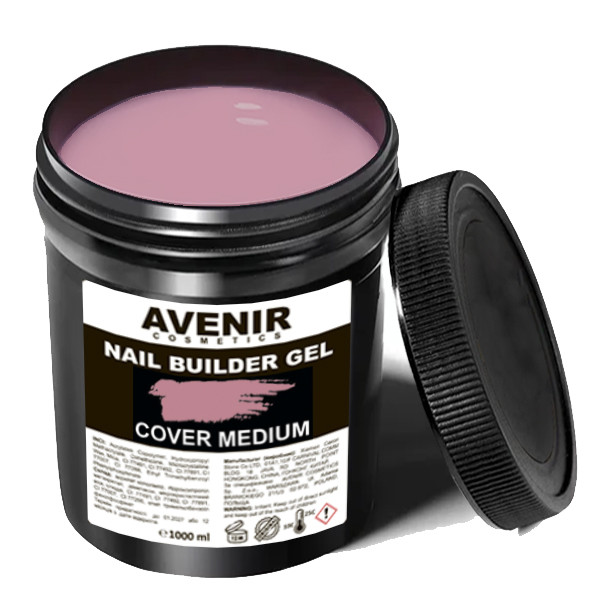 Гель для нарощування Avenir Cover Medium (Кавер Медіум)  1 кг