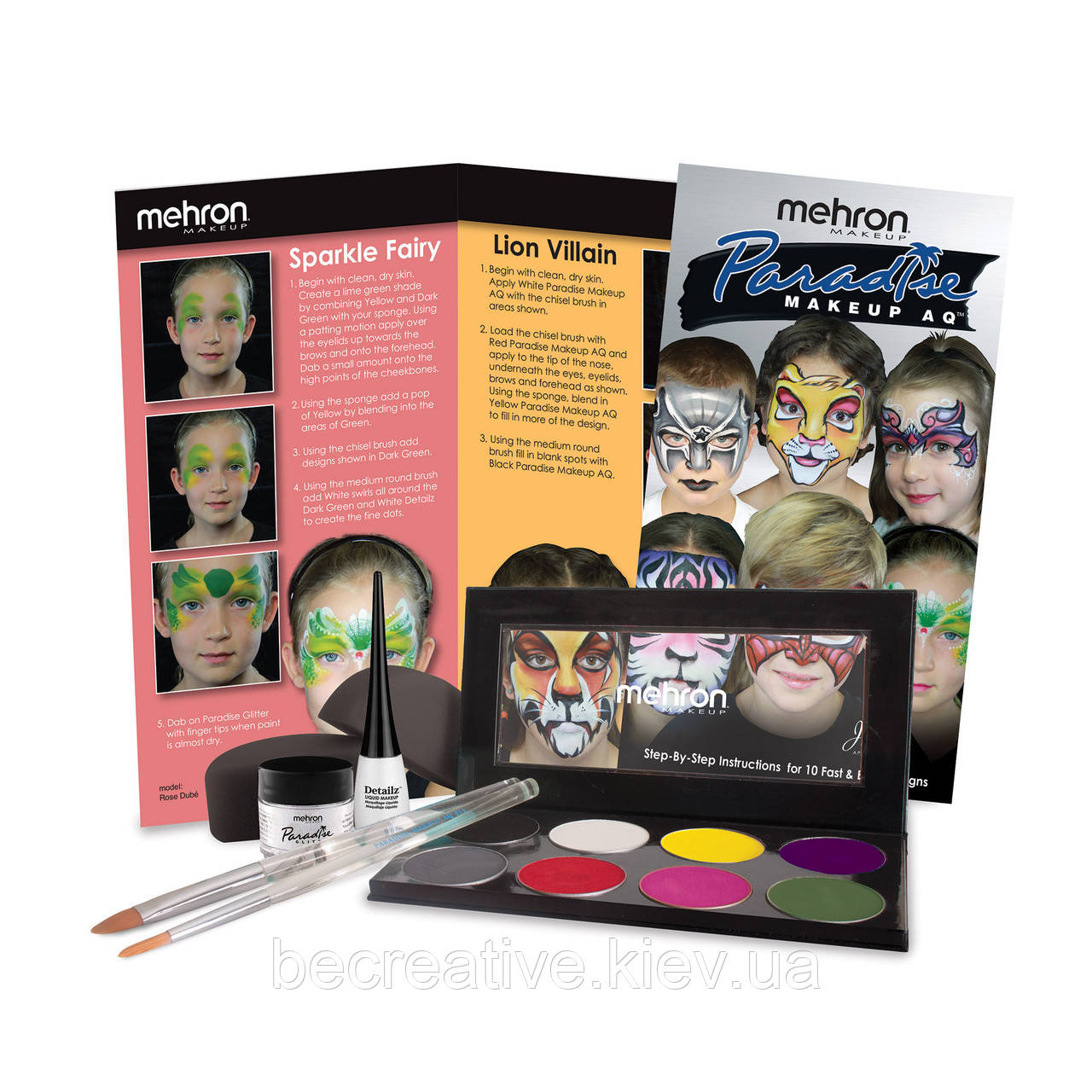Набір для дитячого аквагриму Mehron Paradise Makeup AQ™