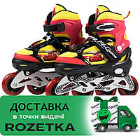 Ролики дитячі Disney Тачки Cars (31-34 розмір S) RL2117 | Роликові ковзани розсувні