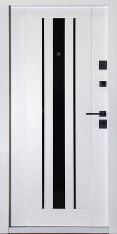 Вхідні двері Magda 516.1/640.1 Тип 3.2 квартира Дрімвуд темний/Емаль біла, фото 2