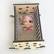 Постільна білизна у колиску Еко для Лол та ляльок до 12 см 2 од. NestWood, фото 3