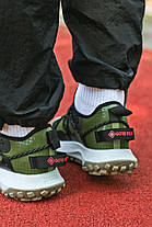 Кросівки чоловічі Nike ACG Mountain Fly Low Gore-Tex Khaki Взуття Найк Маунтін Флай хакі текстиль Гор-Текс демісезон, фото 4