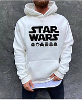 Чоловіче худі на флісі з принтом, розмір М