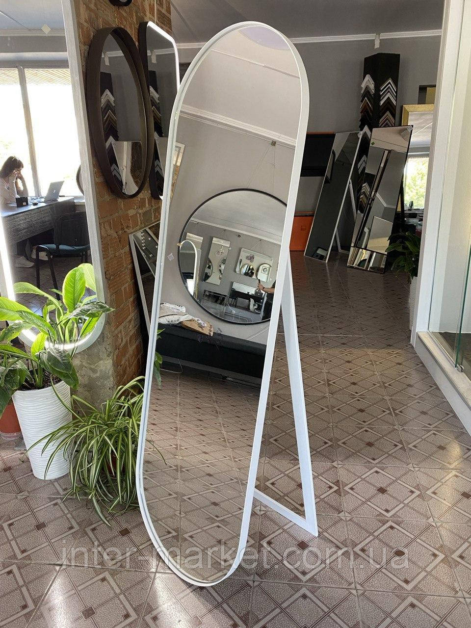 Овальне дзеркало у металевій рамі ProLine, фото 1