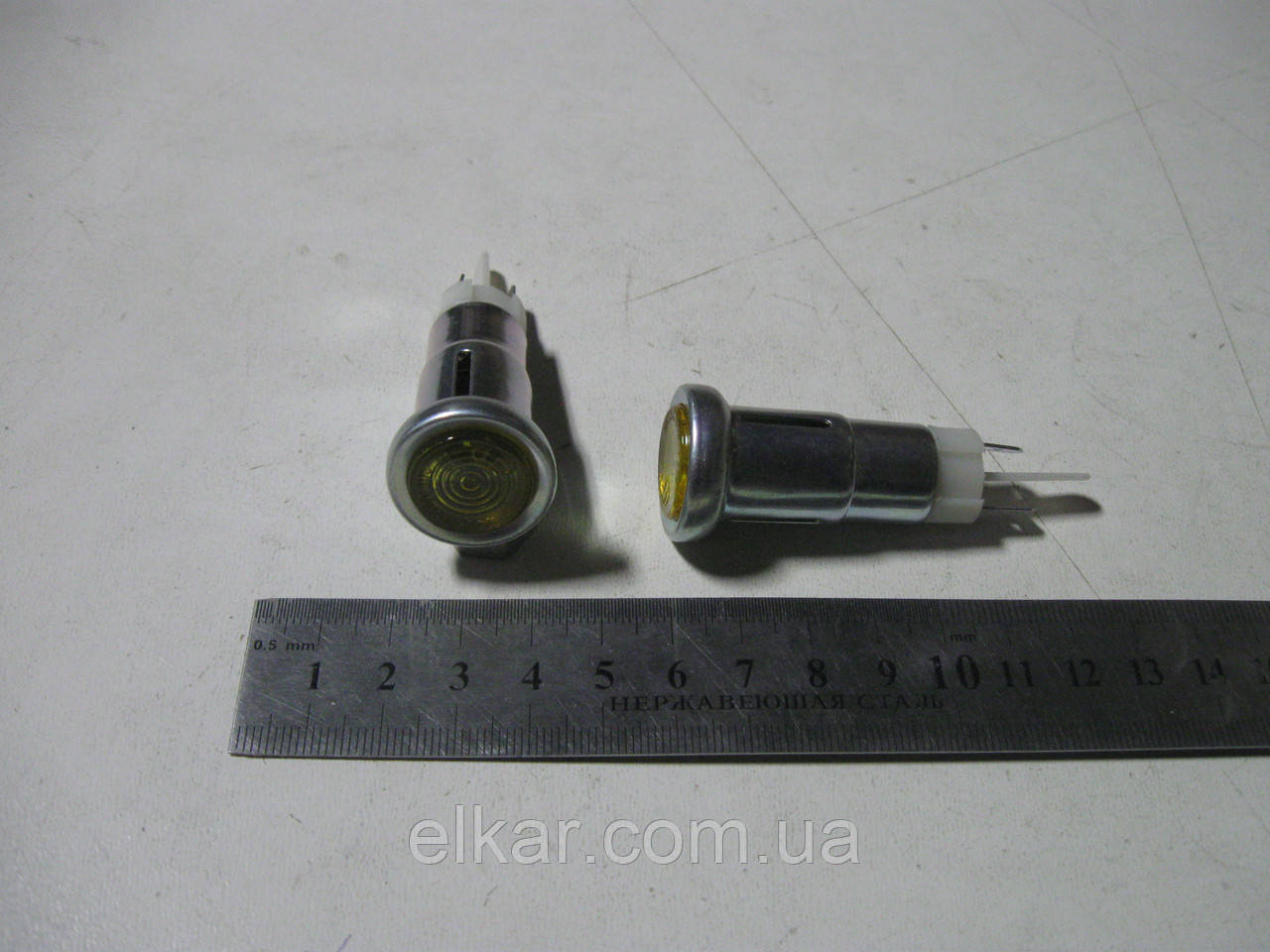 Ліхтар контрольної лампи (жовтий) ПД20 12.3803010-01