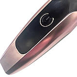 Акумуляторна машинка для стрижки волосся KH001 Бездротовий портативний триммер з 3 насадками, фото 8