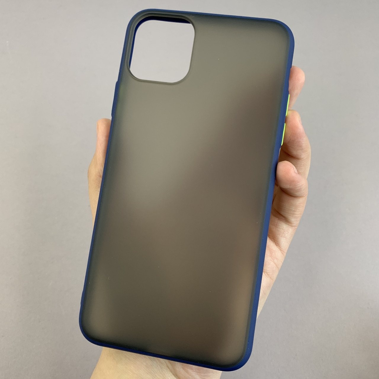 Чохол для Apple iPhone 11 Pro Max чохол Totu з кольоровими кнопками на телефон айфон 11 про макс темно-синій tcb