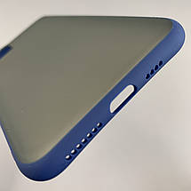 Чохол для Apple iPhone 11 Pro Max чохол Totu з кольоровими кнопками на телефон айфон 11 про макс темно-синій tcb, фото 4