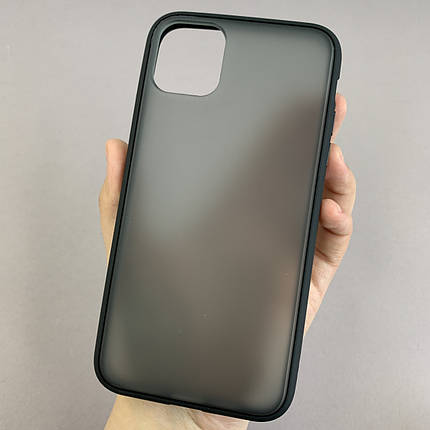 Чохол для Apple iPhone 11 Pro Max чохол Totu з кольоровими кнопками на телефон айфон 11 про макс чорний tcb, фото 1