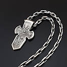 Чоловіча срібна цепочка якір і освячений кулон хрестик меч Архангела Михаїла православний. Довжина 55 см, фото 9