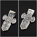 Чоловіча срібна цепочка якір і освячений кулон хрестик меч Архангела Михаїла православний. Довжина 55 см, фото 6