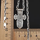 Чоловіча срібна цепочка якір і освячений кулон хрестик меч Архангела Михаїла православний. Довжина 55 см, фото 5