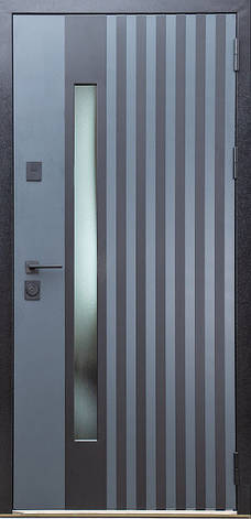 Вхідні двері Magda Тип 16 720.1 вулиця метал Графіт темний/Венге парма, фото 1