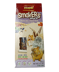 Ласощі для гризунів Vitapol Smakers Snack з лісовими ягодами 2шт 90г