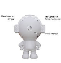 Зірковий 3D-проєктор MGY-141 Astronaut, Bluetooth, Speaker, Night Light, фото 4
