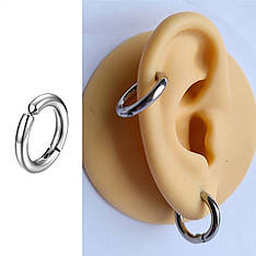 Сережка-кліпса кільце без проколу 1 шт. на вухо, губу, ніс