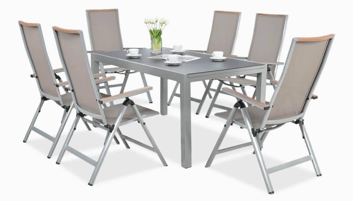 Комплект стол и стулья для террасы Brisbane Taupe