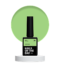 Nailsoftheday Cover base NEW Formula 24 — салатове камуфлююче базове покриття для нігтів, 10 мл