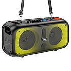 Акустика-караоке HOCO Party wireless dual mic outdoor BT speaker bs54 |BT5.1, 2Mic, 3H, AUX/FM/TF| чорна, фото 7