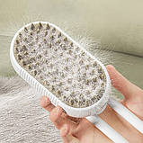 Паровий гребінець для котів та собак Електрична щітка з парою 3в1 для домашніх тварин, фото 10