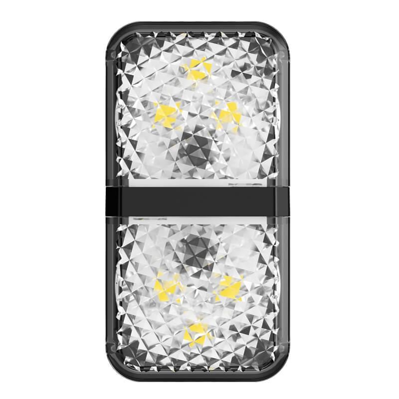 Індукційна LED підсвічування дверей авто BASEUS Door open warning light (2pcs / pack) (CRFZD-02) чорна