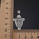 Чоловічий срібний хрестик Ангел Хранитель. Кулон Архангел Михаїл із срібла 925 проби., фото 5