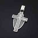 Чоловічий срібний хрестик Ангел Хранитель. Кулон Архангел Михаїл із срібла 925 проби., фото 7