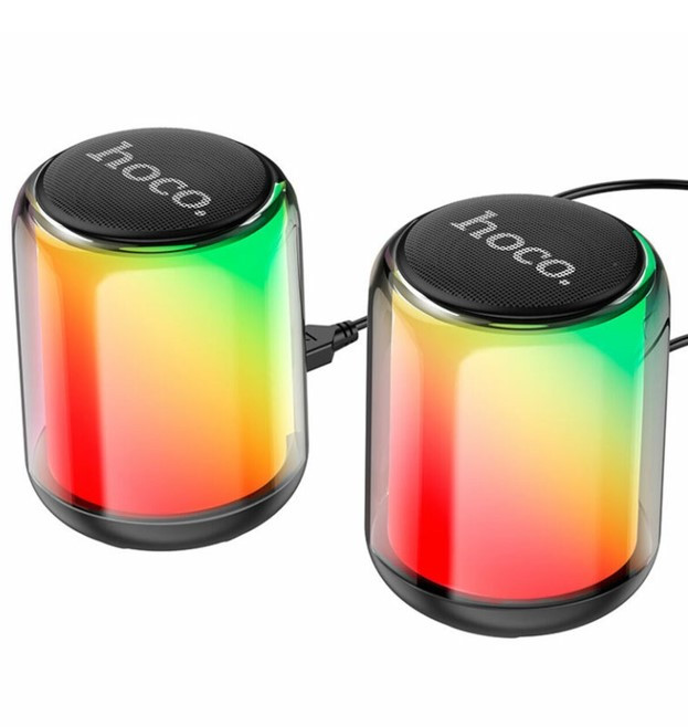 Акустика для ПК HOCO Colorful BT wired 2-in-1 computer speaker BS56 |BT5.2/AUX| чорна