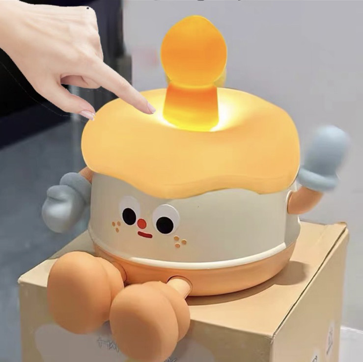 Світильник Акумуляторний Cake Lamp Нічник Бездротовий Силіконовий Торт (00927)