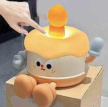 Світильник Акумуляторний Cake Lamp Нічник Бездротовий Силіконовий Торт (00927)