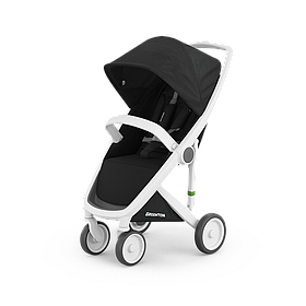 Коляска прогулянкова Greentom, Black-White